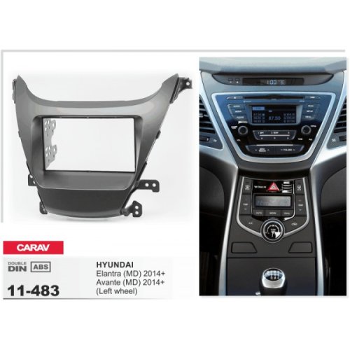 Рамка переходная CARAV 11-483 Hyundai Elantra (MD), Avante (MD) 2014+) 2-DIN