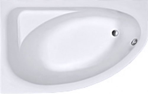 Ванна асимметричная KOLO SPRING 160*100 см, левая, с ножками и сифоном автомат