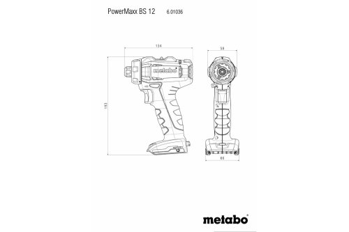 Аккумуляторный шуруповерт Metabo PowerMaxx BS 12 Set