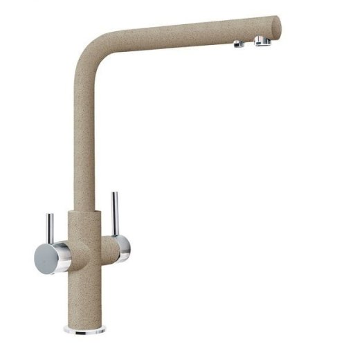 Смеситель для кухни Franke Neptune Clear Water Хром/Миндаль (115.0370.698)