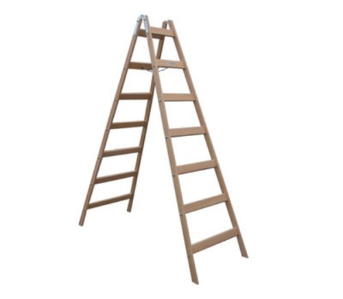Деревянная стремянка-ходуля Virastar Hardwork 2х7 ступеней