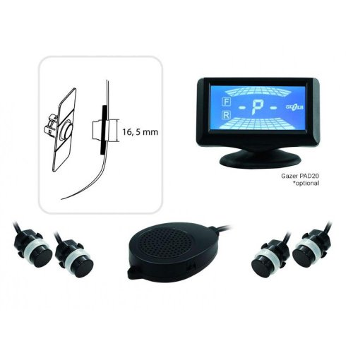 Парктроник Gazer PA45F Черный