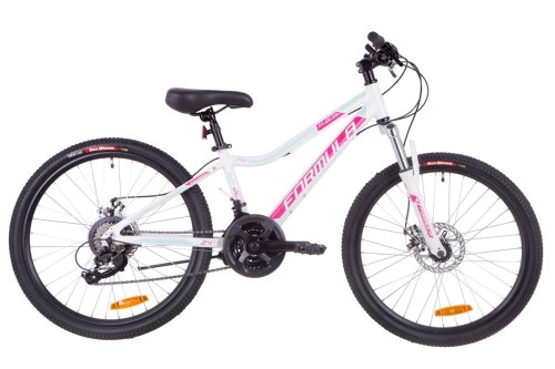 Велосипед Formula ACID 2.0 DD 24" 2019 / рама 12,5" белый/малиновый/голубой (OPS-FR-24-136)