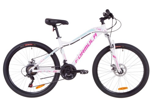 Велосипед Formula Mystique 1.0 DD 26" 2019 / рама 16" белый/голубой/фиолетовый (OPS-FR-26-259)