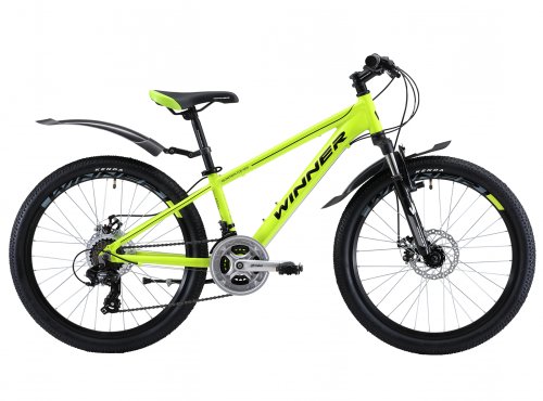 Велосипед Winner Bullet 24" 2019 / рама 12,5" салат (19-143)