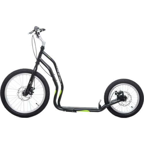 Самокат Yedoo Mezeq Disc New черно-зеленый