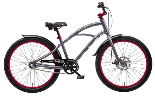 Велосипед Medano Artist Tatoo 24" / рама 13" графитовый/красный