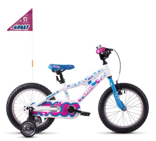 Велосипед Ghost Powerkid 16" 2019 бело-сине-розовый (18PK1008)