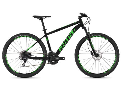 Велосипед Ghost Kato 2.7 27,5" 2019 / рама M черно-зеленый (86KA2010)