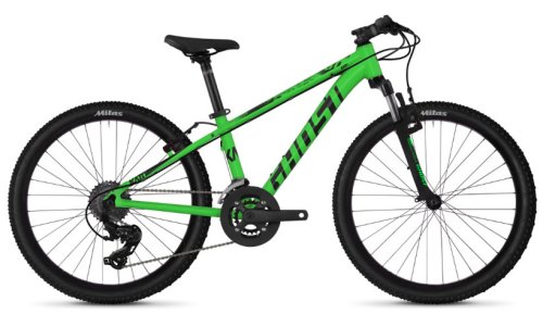 Велосипед Ghost Kato 2.4 24" 2019 зелено-черный (86KA7002)