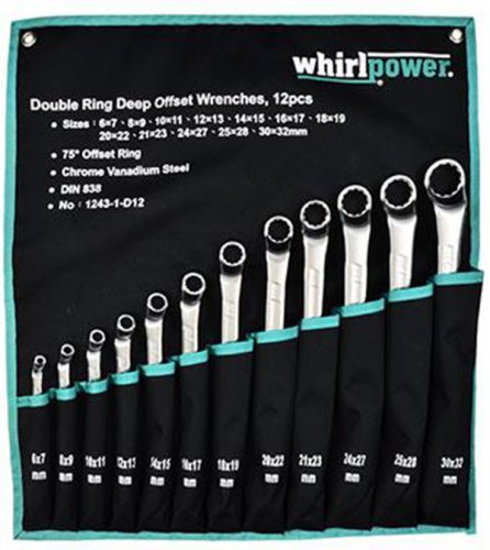 Набор ключей накидных Whirlpower 1243-1-D12 (12 предметов)