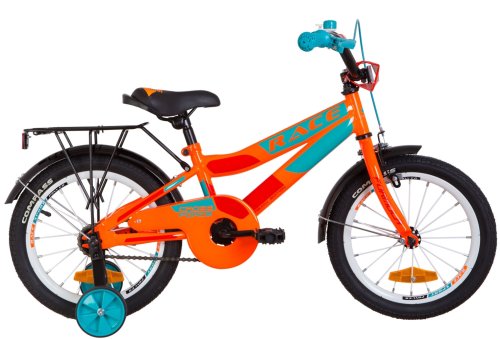 Велосипед Formula Race CR 16" 2019 / рама 9" оранжево-бирюзовый (OPS-FRK-16-079)