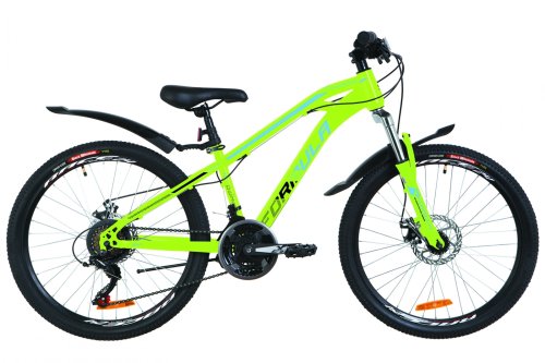 Велосипед Formula Dakar DD 24 "2019 / рама 13" салатний / синій (OPS-FR-24-150)