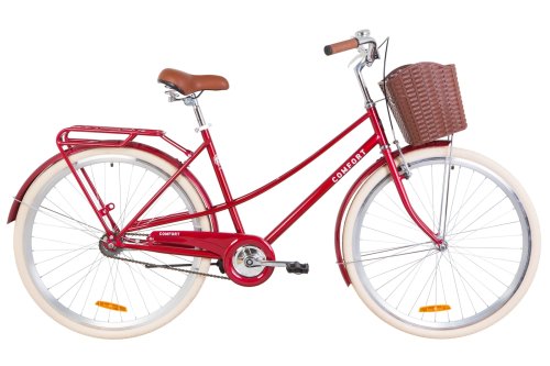 Велосипед Дорожник Comfort Female 28" 2019 / рама 19,5" рубиновый (OPS-D-28-123)