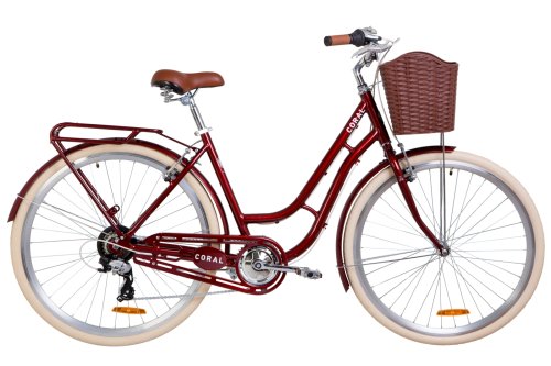 Велосипед Дорожник Coral 28" 2019 / рама 19" рубиновый (OPS-D-28-154)