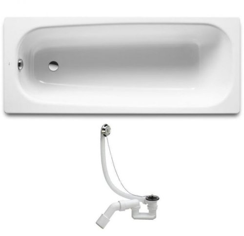 Ванна чавунна Roca Continental 160x70 A21291200R + 311537 + сифон Simplex