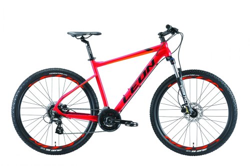 Велосипед Leon XC 80 HDD 27,5" 2019 / рама 20" красный/оранжевый (OPS-LN-27.5-041)
