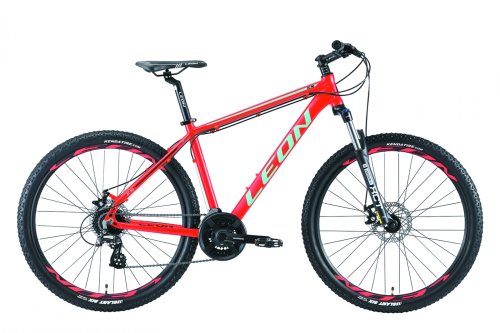 Велосипед Leon XC 90 DD 27,5" 2019 / рама 20" красный/бирюзовый (OPS-LN-27.5-034)
