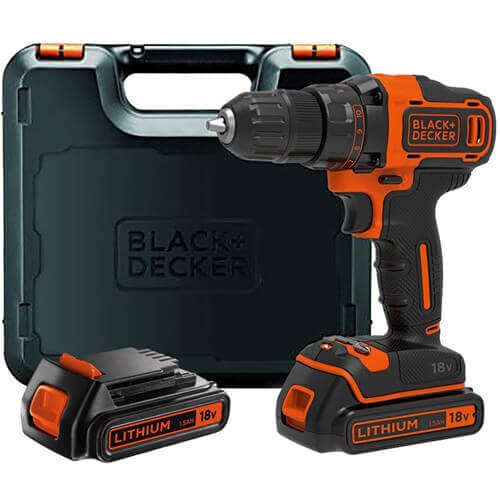 Дрель шуруповерт аккумуляторная Black&Decker BDCDD186KB