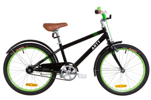 Велосипед Дорожник Arty 20" 2019 / рама 11,5" черно-салатный (OPS-FRK-20-083)