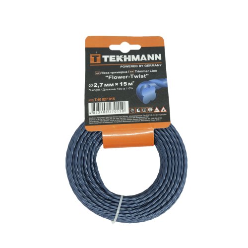 Леска для садовых триммеров Tekhmann Flower-Twist (2,7*15)