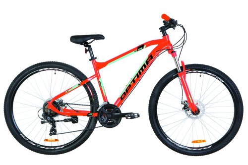 Велосипед Optima F-1 DD 29" 2019 / рама 18" оранжевый/бирюзовый (OPS-OP-29-071)