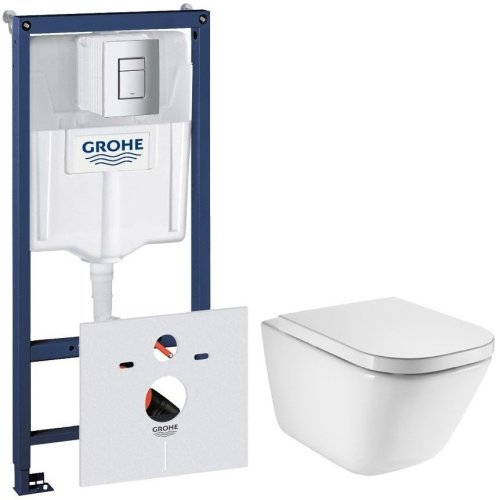 Набор инсталляция Rapid SL с унитазом Roca Gap Rimless A34H47C000+38772001+37131000