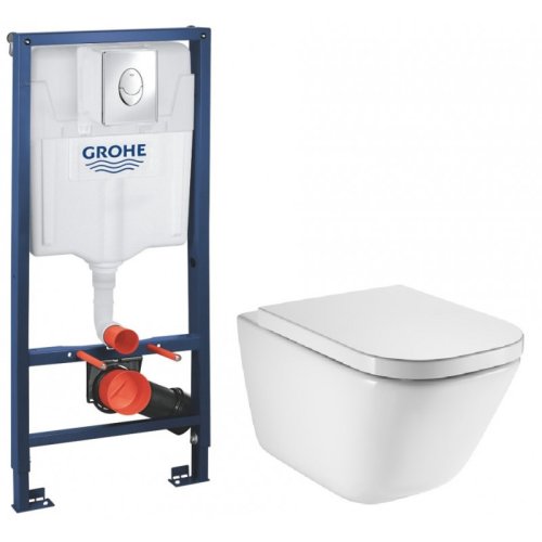 Набор инсталляция Rapid SL с унитазом Roca Gap Rimless A34H47C000+38721001+37131000