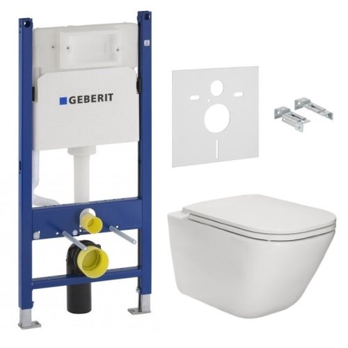 Набір інсталяція Geberit Duofix з унітазом Roca Gap Rimless A34H470000 + 458.126.00.1