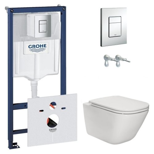 Набор инсталляция Grohe Rapid SL с унитазом Roca Gap Rimless A34H470000+38772001+37131000