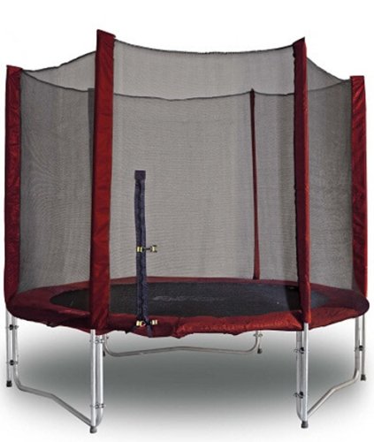 Батут с защитной сеткой KIDIGO Maroon SBTM204