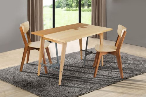 Стол обеденный МИКС-мебель Дублин каркас натуральный / столешница орех