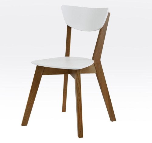 Стул МИКС-мебель Рондо каркас орех / спинка белый