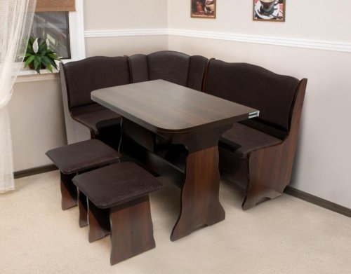 Кухонний куточок МІКС-меблі Гармонія темний горіх / шоколад