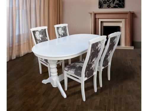 Стол обеденный МИКС-мебель Говерла-2 белый