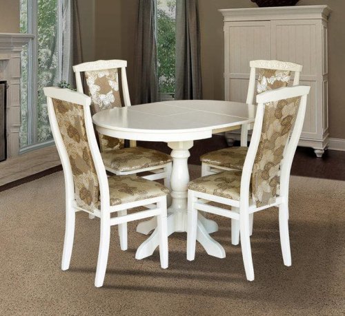 Стол обеденный МИКС-мебель Чумак-2 белый