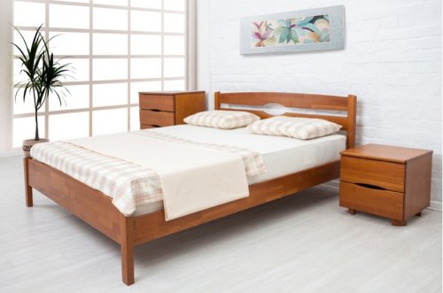 Кровать двуспальная МИКС-мебель Ликерия-Люкс 1600x2000 темный орех