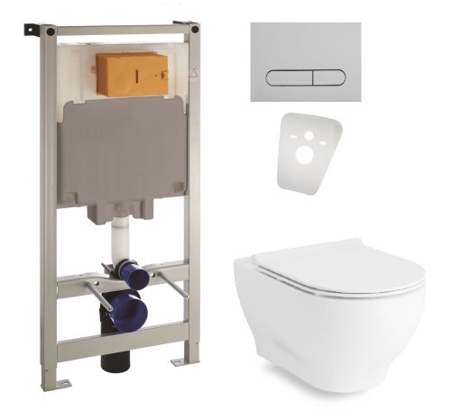 Инсталляция Volle Master 4 в 1 141515 + подвесной унитаз Volle Oliva 13-45-165