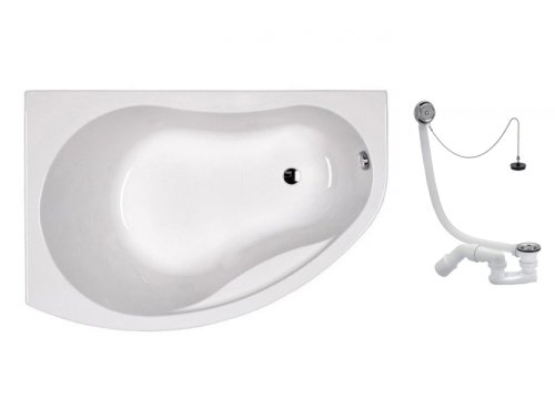 Ванна KOLO Promise 170x110 L XWA3271000 + сифон Viega Simplex 311537