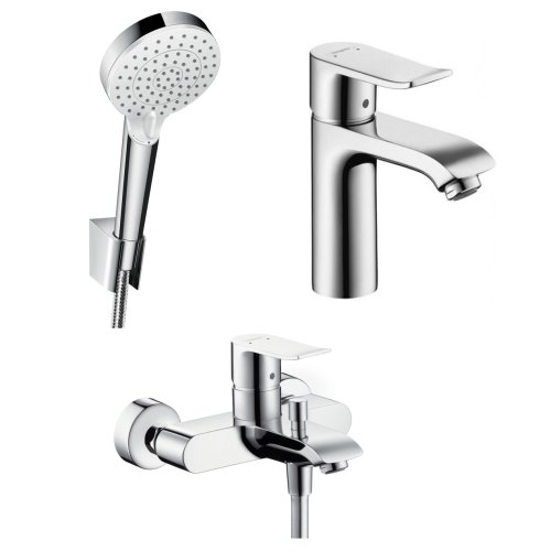 Набор смесителей 3 в 1 Hansgrohe Metris 31480000+31080000+26694400