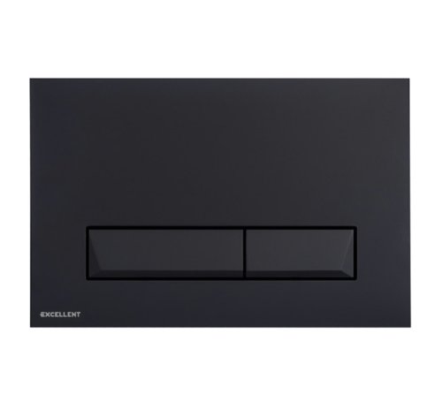 Клавиша смыва Excellent Platto Black INEX.PL230.150.SOFT.BL