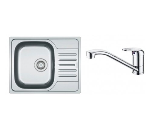Комплект мойка Franke Polar PXL 611-60 101.0330.655 + смеситель Narew-35 115.0352.331