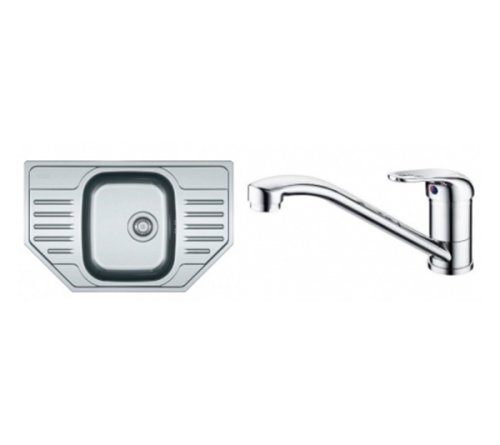 Комплект мойка Franke Polar PXL 612-Е 101.0444.134 + смеситель Narew-35 115.0352.331
