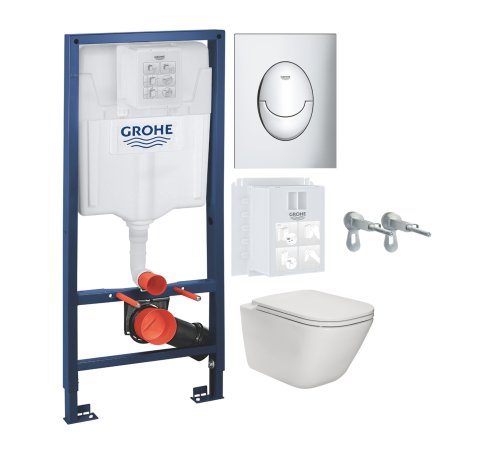 Набір інсталяція GROHE Rapid SL з підвісним унітазом ROCA GAP Rimless A34H470000 + 39503000