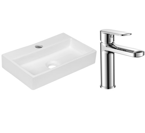 Умывальник прямоугольный со смесителем Volle FIESTA 13-01-11+15151100