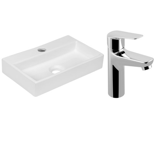 Умывальник прямоугольный со смесителем Volle NEMO 13-01-11+15141100