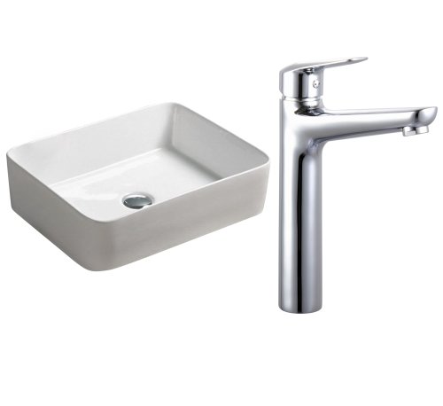 Умивальник накладний Volle 13-01-01 зі змішувачем NEMO