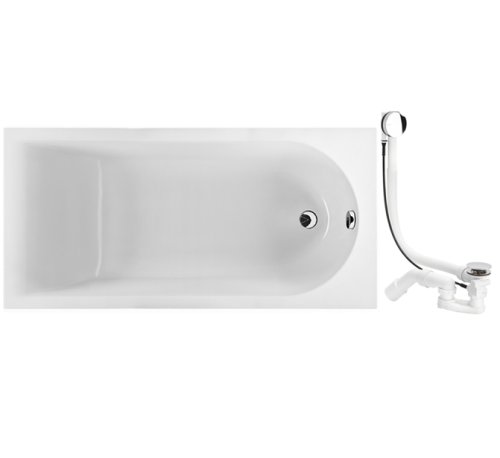 Ванна KOLO MIRRA 160*75 см, с ножками и сифоном автомат