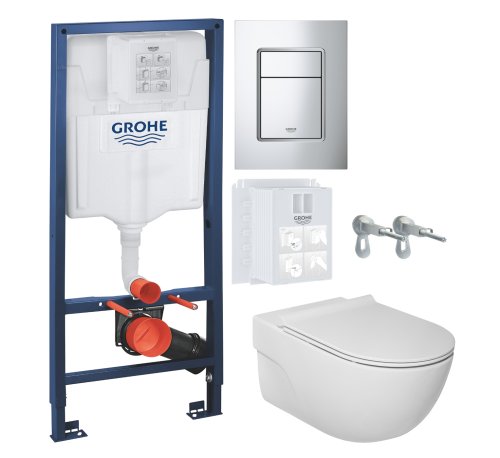 Набор инсталляция GROHE Rapid SL с подвесным унитазом ROCA MERIDIAN A34H240000+39501000