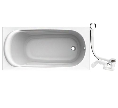 Ванна KOLO SAGA 170 * 80 см, з ніжками і сифоном автомат